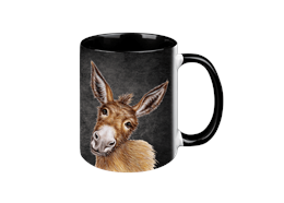 Tasse Black Edition - Esel, 330ml