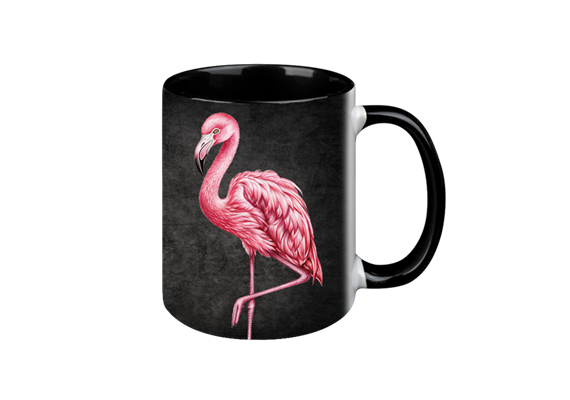Tasse Black Edition - Flamingo, 330ml