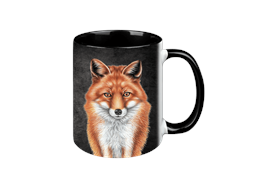 Tasse Black Edition - Fuchs, 330ml