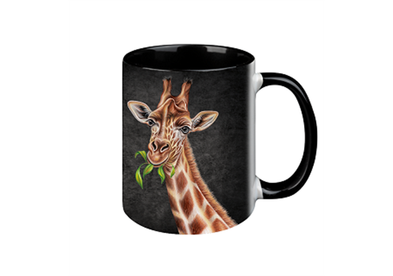 Tasse Black Edition - Giraffe, 330ml