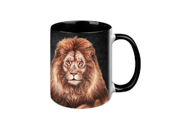 Tasse Black Edition - Löwe, 330ml