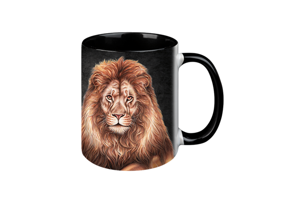 Tasse Black Edition - Löwe, 330ml