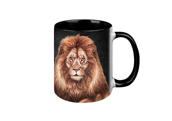 Tasse Black Edition - Löwe, 330ml