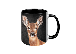 Tasse Black Edition - Reh, 330ml