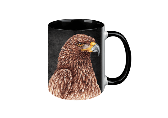 Tasse Black Edition - Steinadler, 330ml