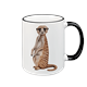 Tasse Erdmännchen, schwarz, 330ml