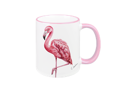 Tasse Flamingo, rosa, 330ml