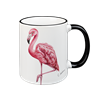 Tasse Flamingo, schwarz, 330ml