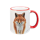 Tasse Fuchs, rot, 330ml