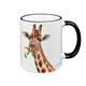 Tasse Giraffe, schwarz, 330ml