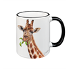 Tasse Giraffe, schwarz, 330ml