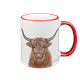Tasse Hochlandrind, rot, 330ml