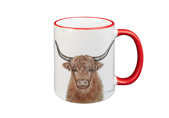 Tasse Hochlandrind, rot, 330ml
