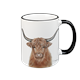 Tasse Hochlandrind, schwarz, 330ml
