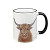 Tasse Hochlandrind, schwarz, 330ml