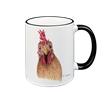 Tasse Huhn, schwarz, 330ml