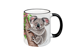 Tasse Koala, schwarz, 330ml