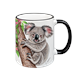 Tasse Koala, schwarz, 330ml