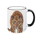 Tasse Leopard, schwarz, 330ml