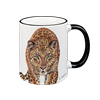 Tasse Leopard, schwarz, 330ml