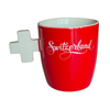 Tasse mit Schweizerkreuz Henkel, Keramik