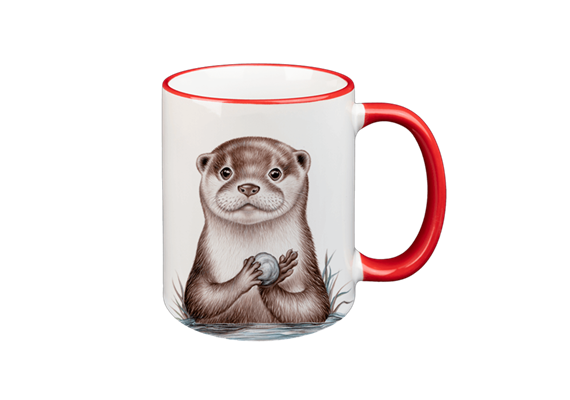 Tasse Otter, rot, 330ml