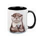 Tasse Otter, schwarz innen, 330ml