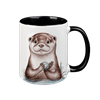 Tasse Otter, schwarz innen, 330ml