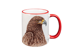 Tasse Steinadler, rot, 330ml