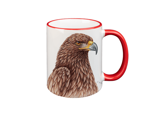 Tasse Steinadler, rot, 330ml