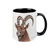 Tasse Steinbock, schwarz innen, 330ml