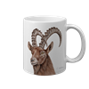 Tasse Steinbock, weiss, 330ml