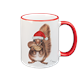 Tasse Weihnachtseichhörnchen, rot, 330ml