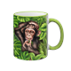 Tasse Wild Affe, hellgrün, 330ml