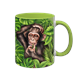 Tasse Wild Affe, hellgrün innen, 330ml
