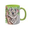Tasse Wild Koala, hellgrün innen, 330ml