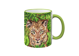 Tasse Wild Leopard, hellgrün, 330ml