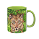 Tasse Wild Leopard, hellgrün innen, 330ml
