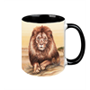 Tasse Wild Löwe, schwarz innen, 330ml