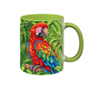 Tasse Wild Papagei, hellgrün innen, 330ml