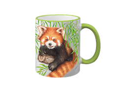 Tasse Wild Roter Panda, hellgrün, 330ml