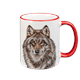 Tasse Wolf, rot, 330ml