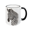 Tasse Zebra, schwarz, 330ml