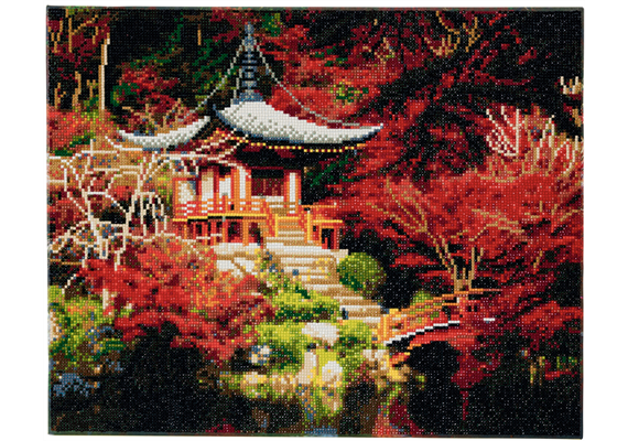 Temple japonais, 40x50cm Crystal Art Kit