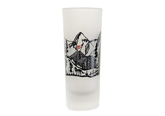 Tequila Glas vereist Scherenschnitt 12 Stück10x4cm