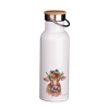 Thermoflasche Bambusdeckel Blumenkuh, 500ml