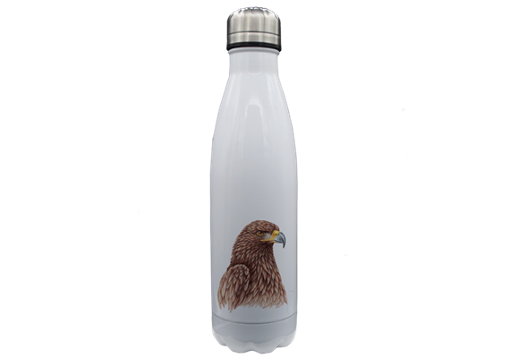 Thermoflasche Edelstahl Steinadler, weiss 500ml
