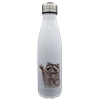 Thermoflasche Edelstahl Waschbär, weiss 500ml
