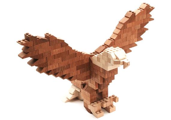 Timblo Holz Klemmbausteine - Adler