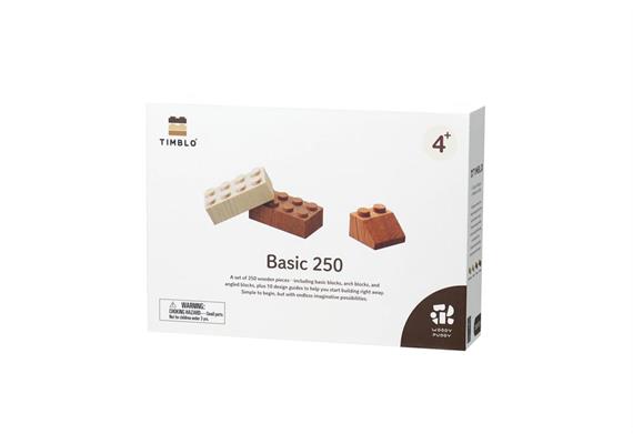Timblo Holz Klemmbausteine - Basic Set 250